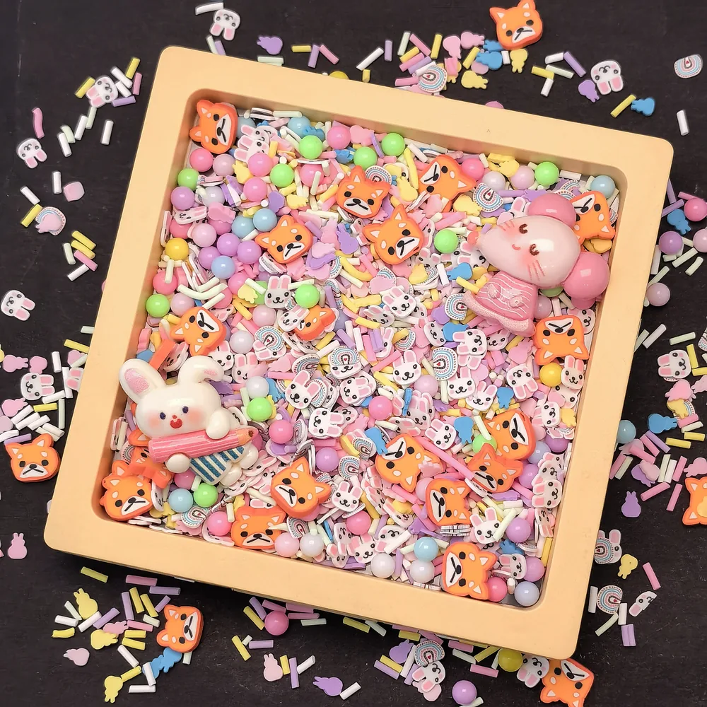Pastel Animal Slime Charm Mix display tray presentation, product code SLM10005 thumbnail