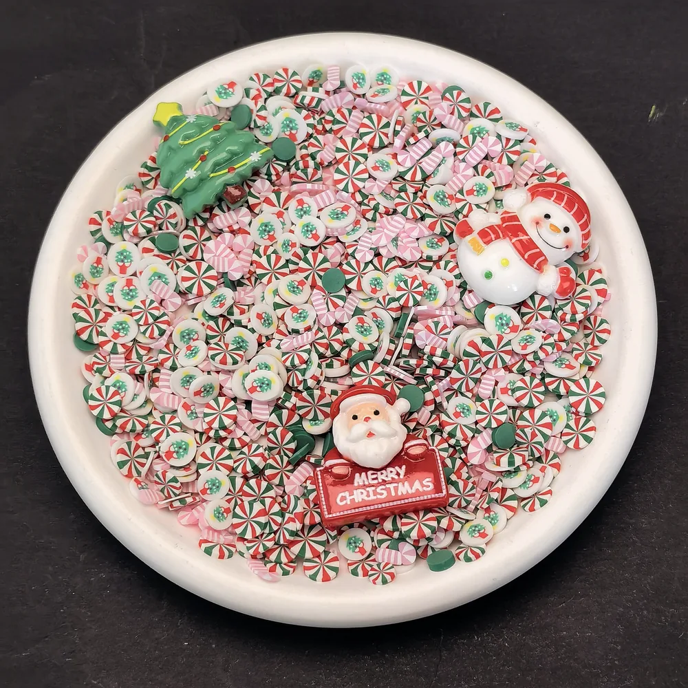 Christmas Peppermint & Snowman Slime Charm Mix, product code SLM10015