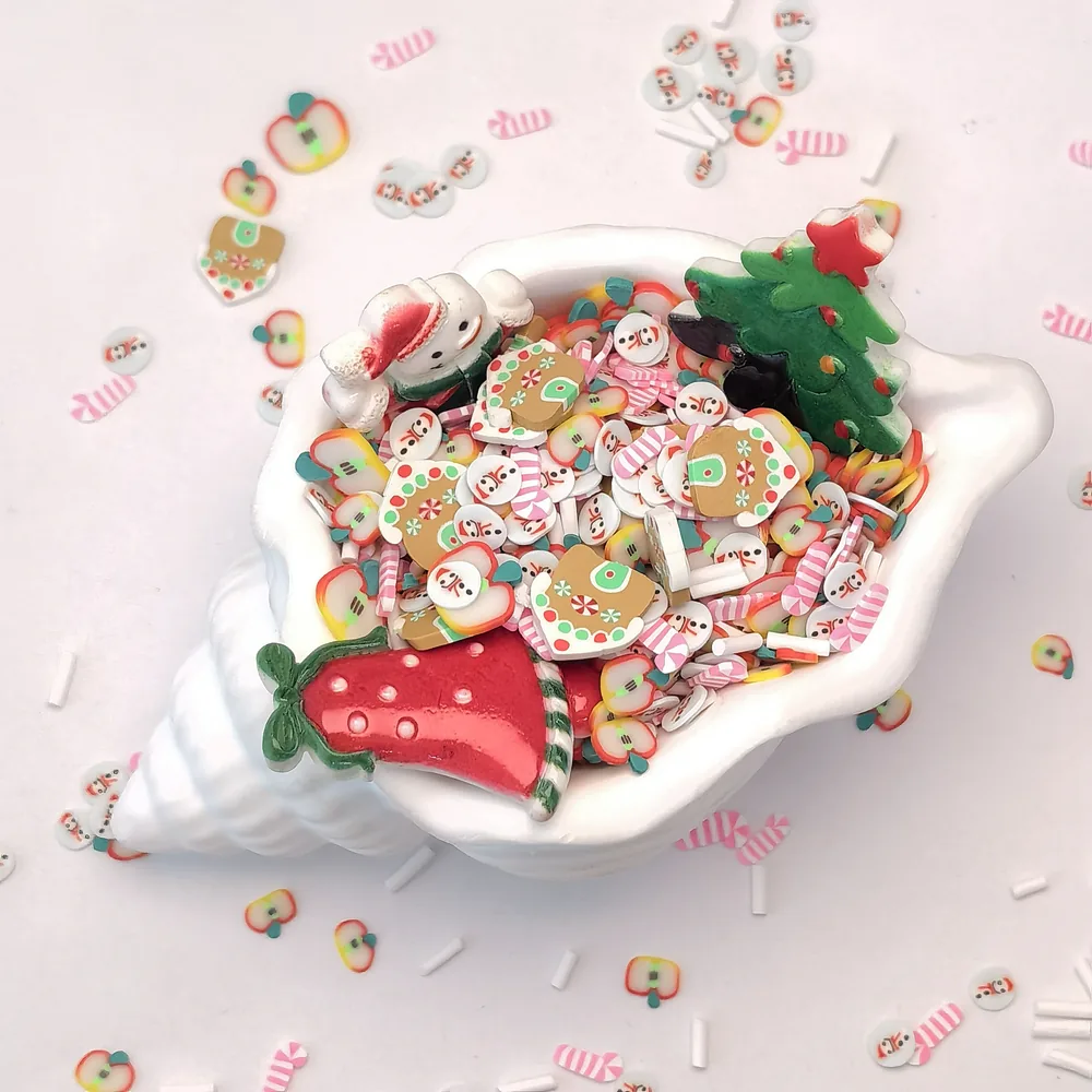Christmas Tree & Snowman Slime Charm Mix shell-bowl presentation, product code SLM10017 thumbnail