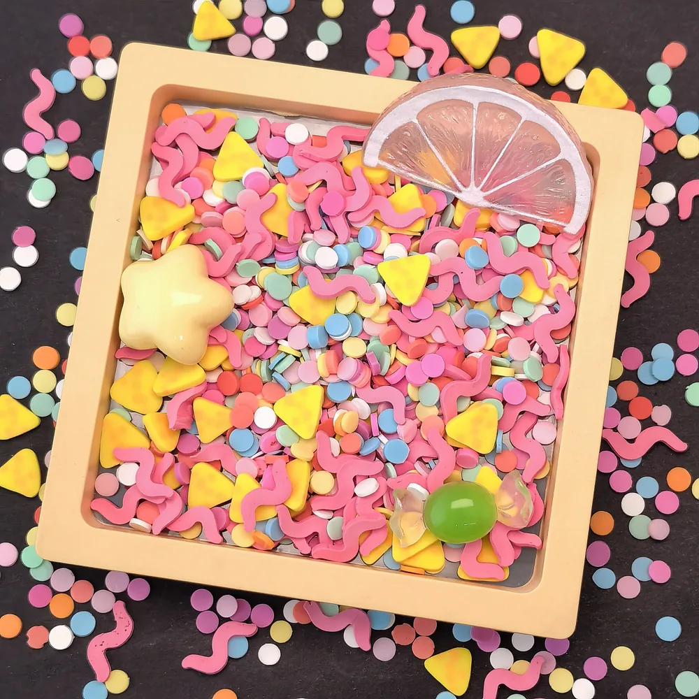 Pink Candy & Citrus Slime Charm Mix display tray presentation, product code SLM10018 thumbnail