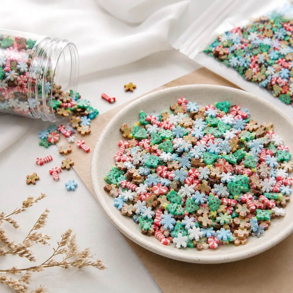 Christmas Polymer Clay Sprinkle Mix B2B sourcing scene, product code YX4002 thumbnail