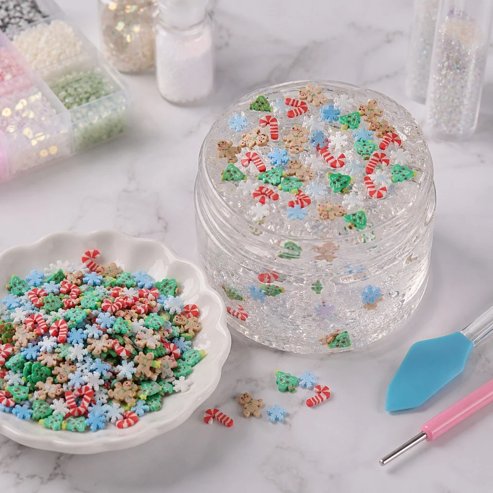 Christmas Polymer Clay Sprinkle Mix supplemental application scene, product code YX4002 thumbnail