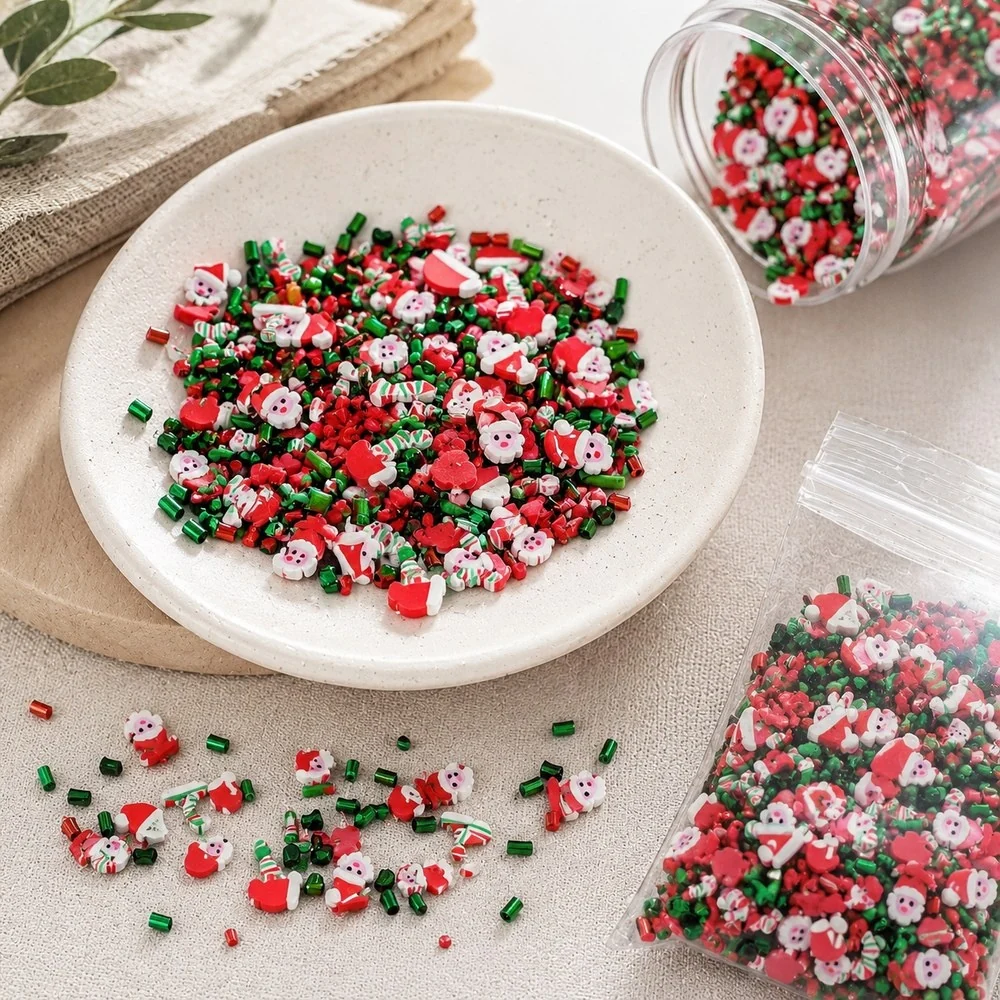 Christmas Candy Polymer Clay Slice Mix B2B sourcing scene, product code YX4008 thumbnail