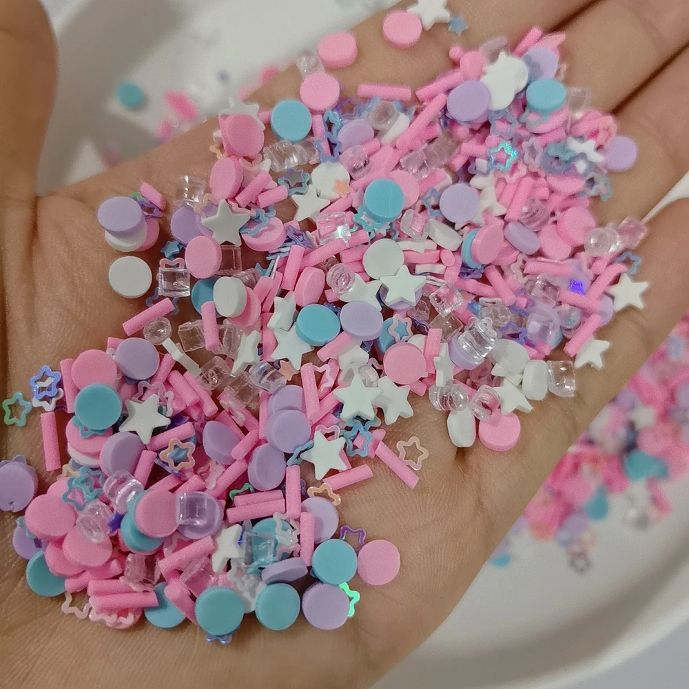 Pastel Candy Polymer Clay Sprinkle Mix product detail photo, product code YX4010 thumbnail