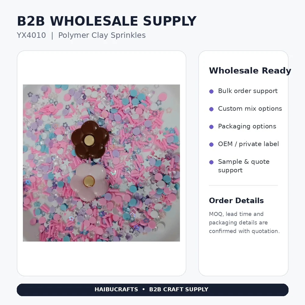 Pastel Candy Polymer Clay Sprinkle Mix supplemental bulk-sourcing graphic, product code YX4010 thumbnail