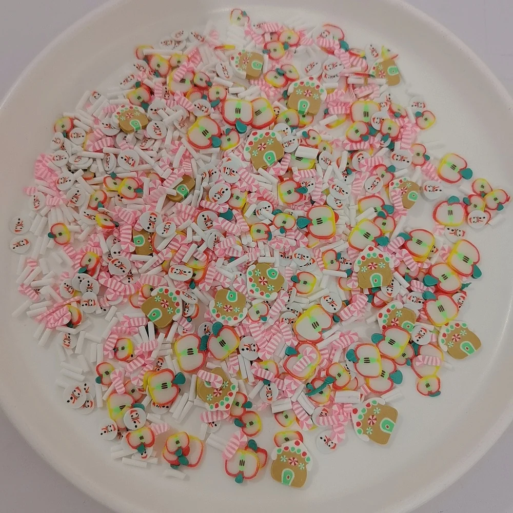 Pastel Fruit & Flower Polymer Clay Slice Mix product detail photo, product code YX4011 thumbnail
