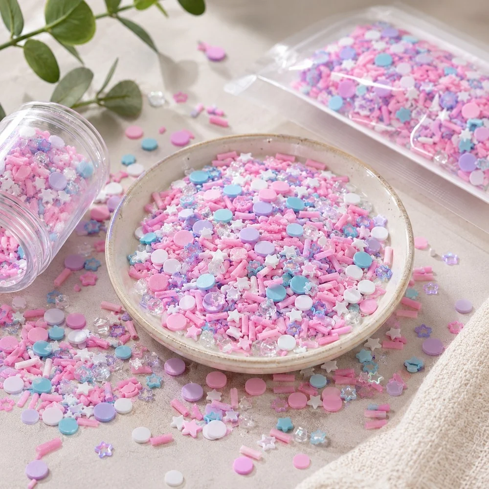Pastel Fruit & Flower Polymer Clay Slice Mix B2B sourcing scene, product code YX4011 thumbnail