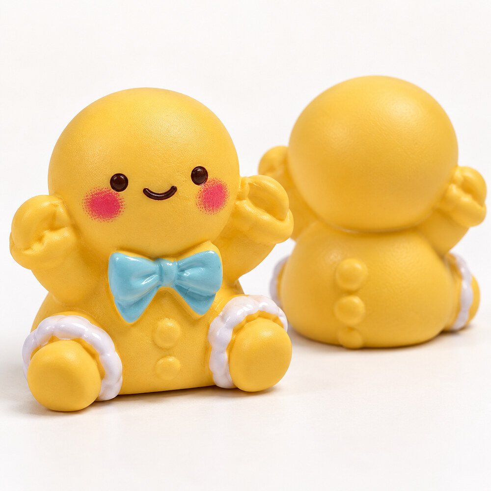 Wholesale Cute Gingerbread Man Christmas Mini Desk and Car Decorations – Custom Sets & Packaging material and detail image, product code RW001884 thumbnail
