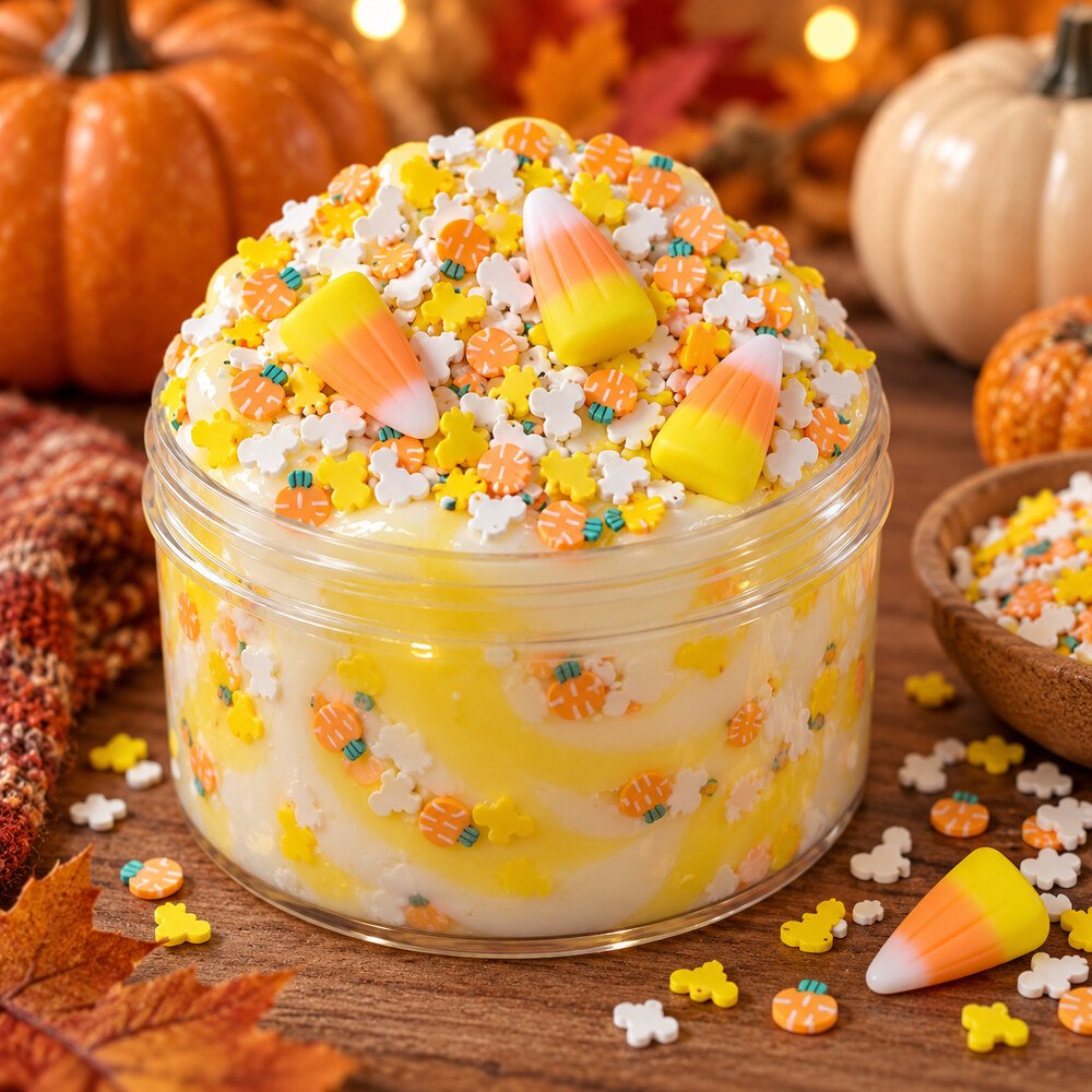 Wholesale Easter Slime Filler Mix with Eggshell Sprinkles, Carrot Clay Slices and Resin Charms application scene, product code SLM574 thumbnail