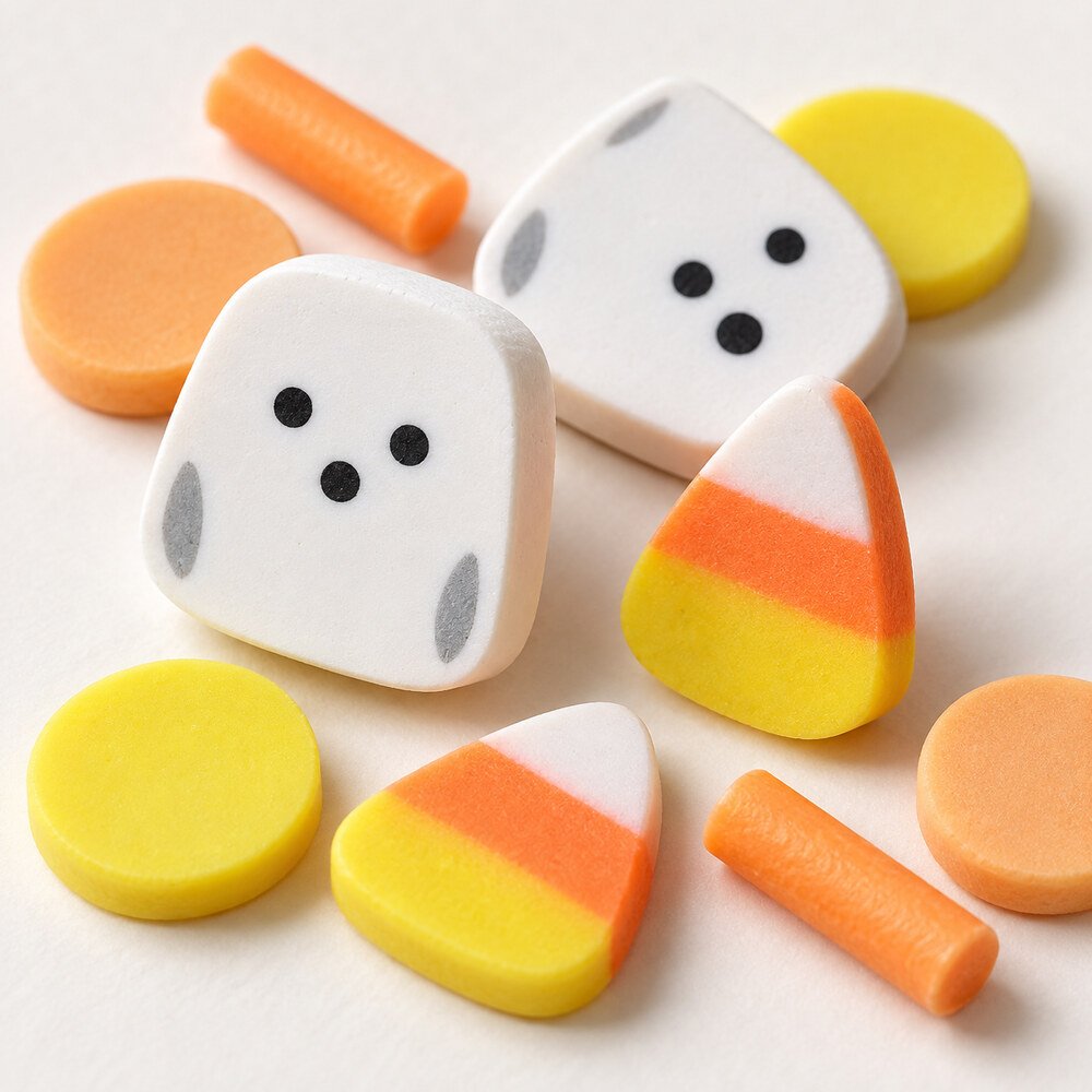 Wholesale 500 g Candy Corn Polymer Clay Sprinkles – Yellow, Orange and White Halloween Mix material and detail image, product code YX3318 thumbnail