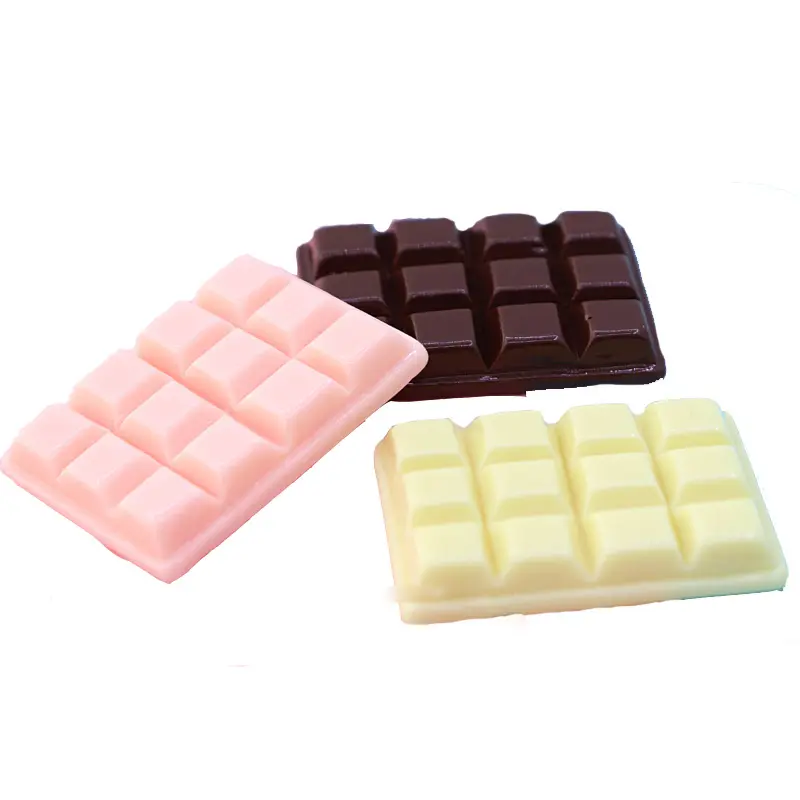 Wholesale Chocolate Bar Resin Cabochons in Pink, Brown and Cream for Hair Accessories and DIY Crafts assortment, product code RW2445