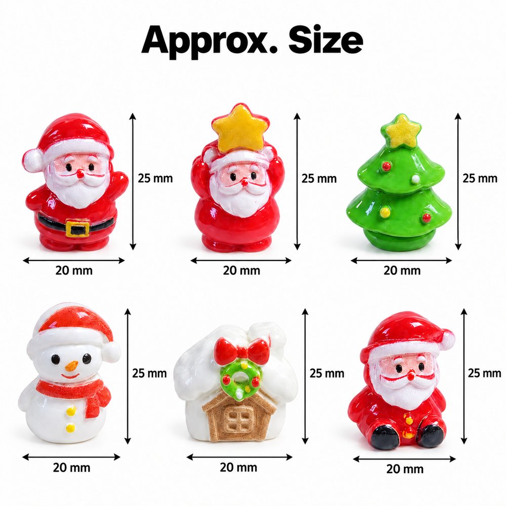Wholesale Mixed Christmas Snowman and Tree Resin Miniatures for Holiday Displays and DIY Crafts assortment, product code RW26813