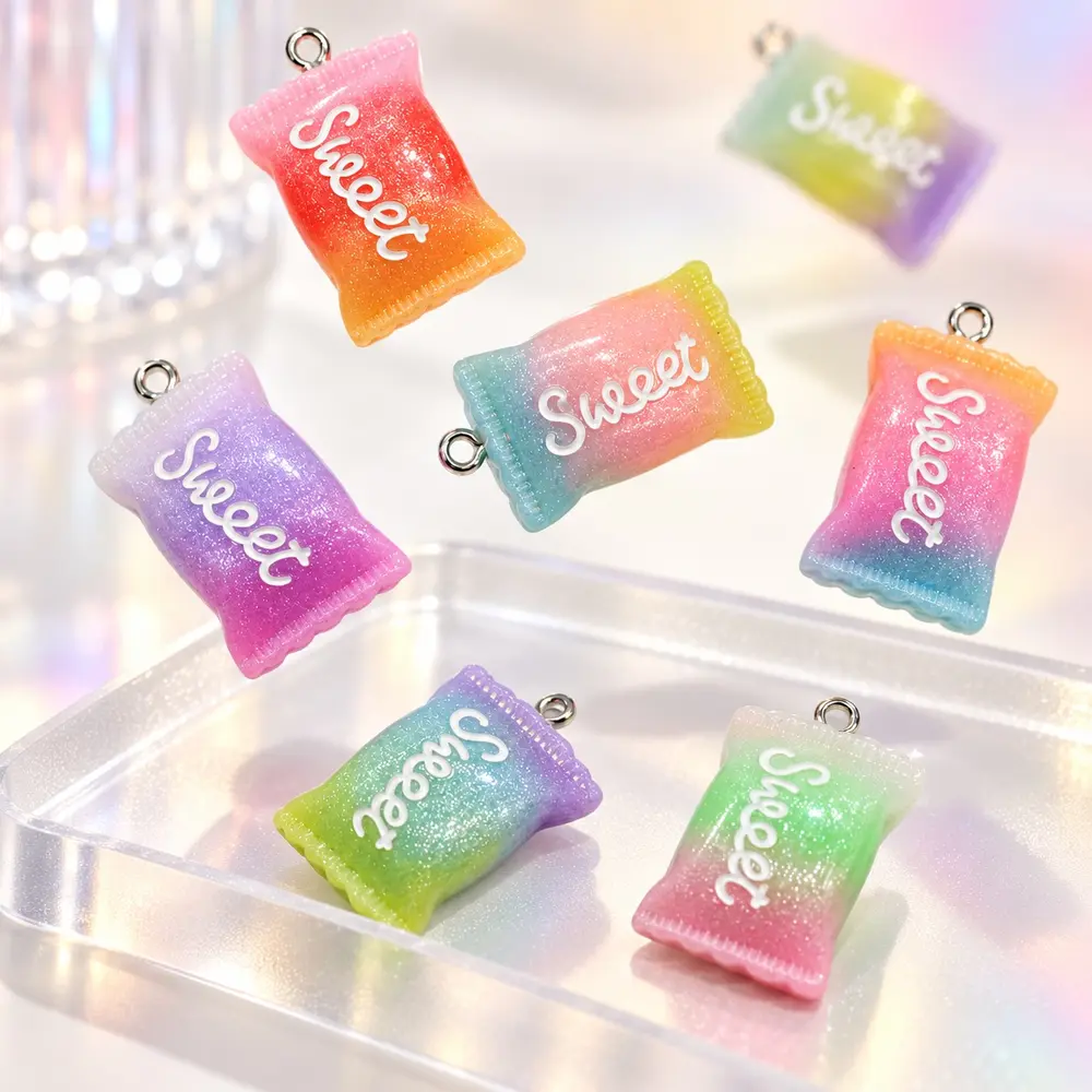 Mixed Sweet Candy Resin Charms supplemental candy-charm display scene, product code RW474 thumbnail