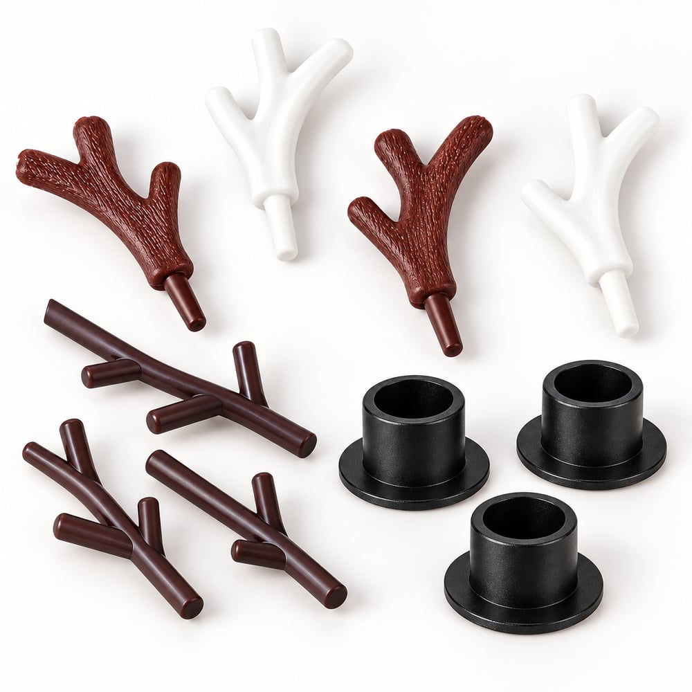 Mixed Mini Antler and Black Hat Craft Decorations assortment, product code RW20423/RW22336/RW22338