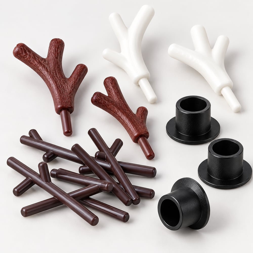 Mixed Mini Antler & Black Hat Craft Decorations styled detail illustration, product code RW20423/RW22336/RW22338 thumbnail