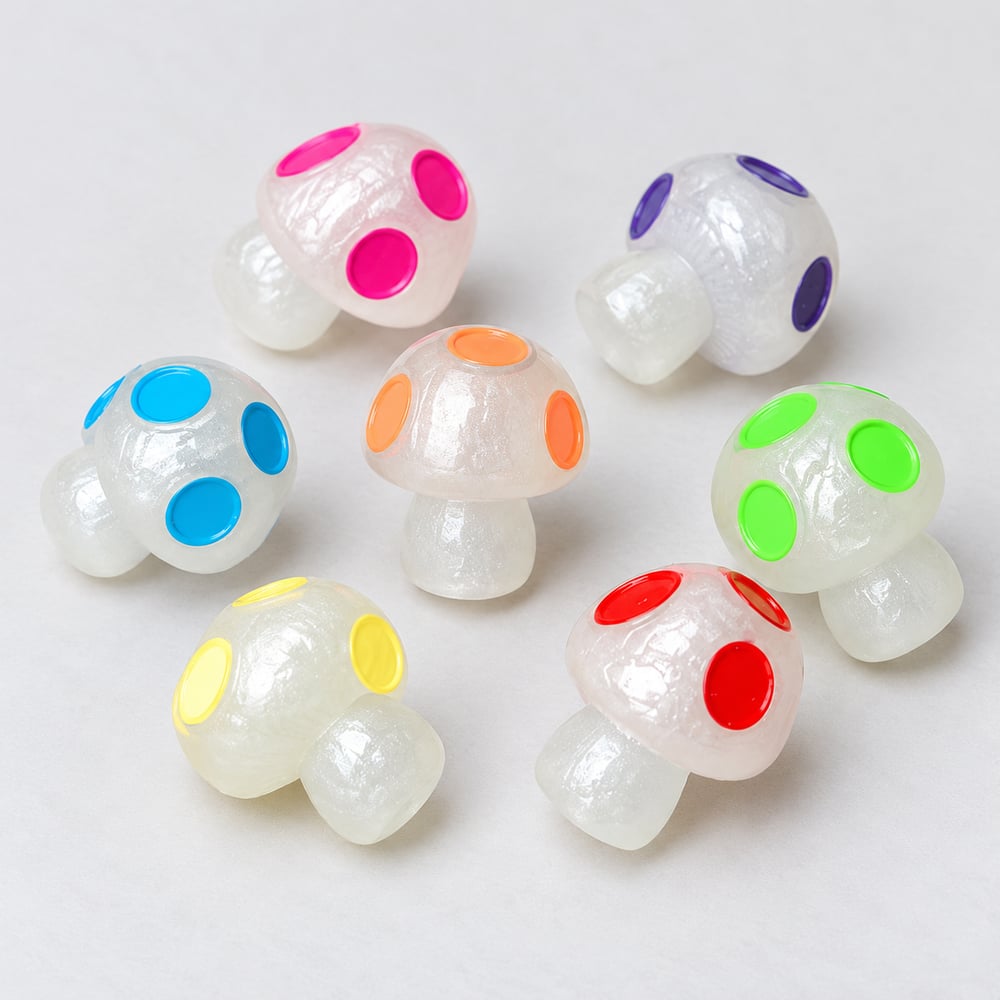 Luminous Mini Mushroom Resin Figurines styled detail illustration, product code RW20946 thumbnail