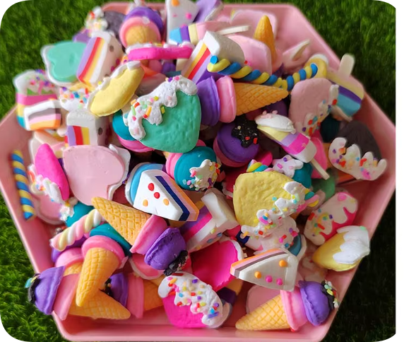 Mixed Dessert Clay and Resin Craft Decorations assortment, product code RW2504-YX416