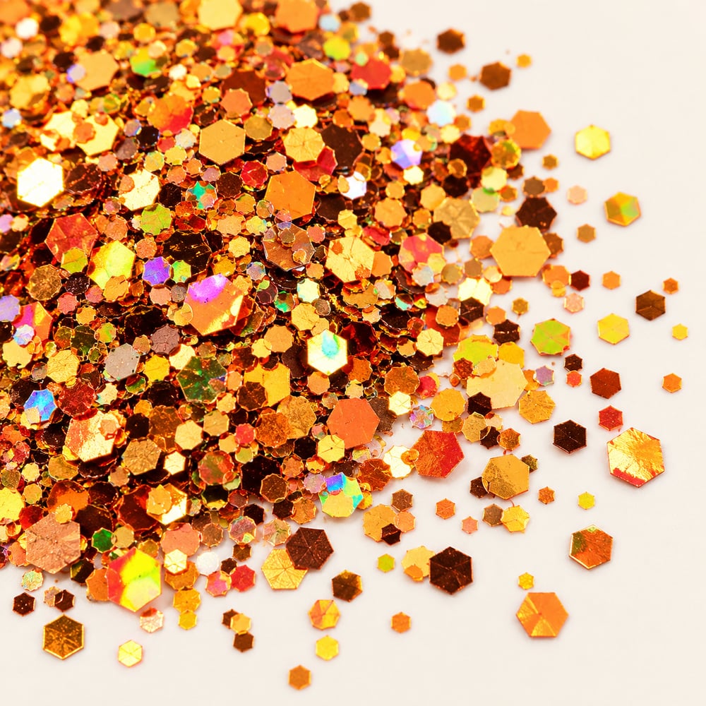 Holographic Hexagon Glitter Mix Wholesale styled detail illustration, product code MA168 thumbnail