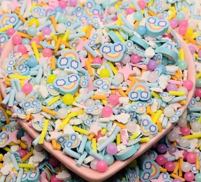 Rainbow Cloud Polymer Clay Mix for Bulk Orders