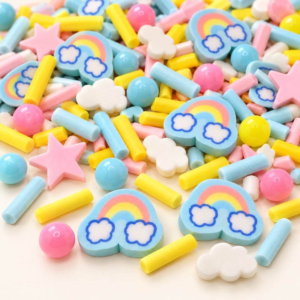 Rainbow Cloud Polymer Clay Mix for Bulk Orders styled detail illustration, product code YX3194 thumbnail