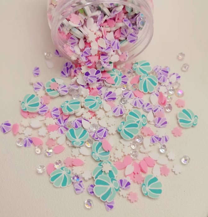 Shell Polymer Clay Sprinkle Mix in Bulk assortment, product code YX720
