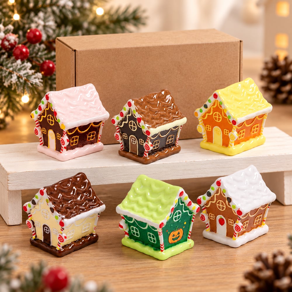 Christmas Cottage Resin Miniatures styled scene illustration, product code RW26818 thumbnail