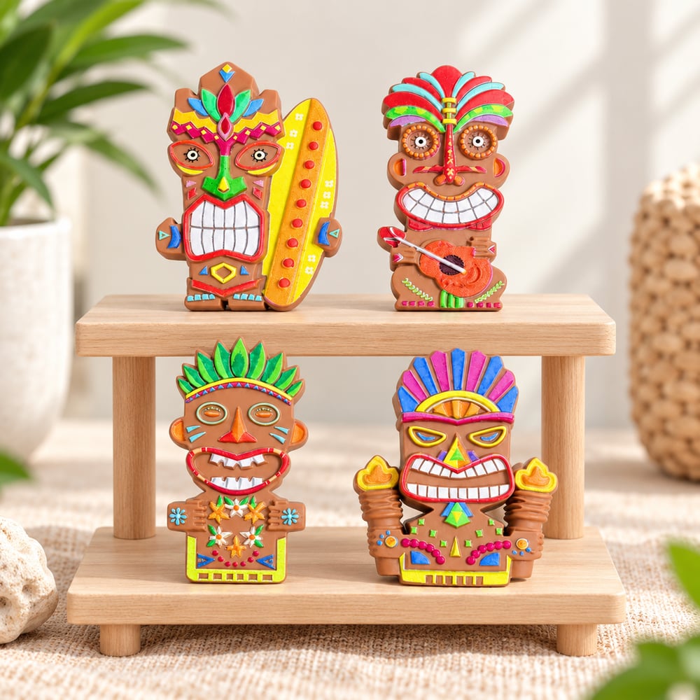 Colorful Totem Resin Miniatures styled scene illustration, product code RW26823 thumbnail
