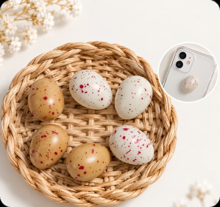 Speckled Bird Egg Resin Miniatures assortment, product code RW26827