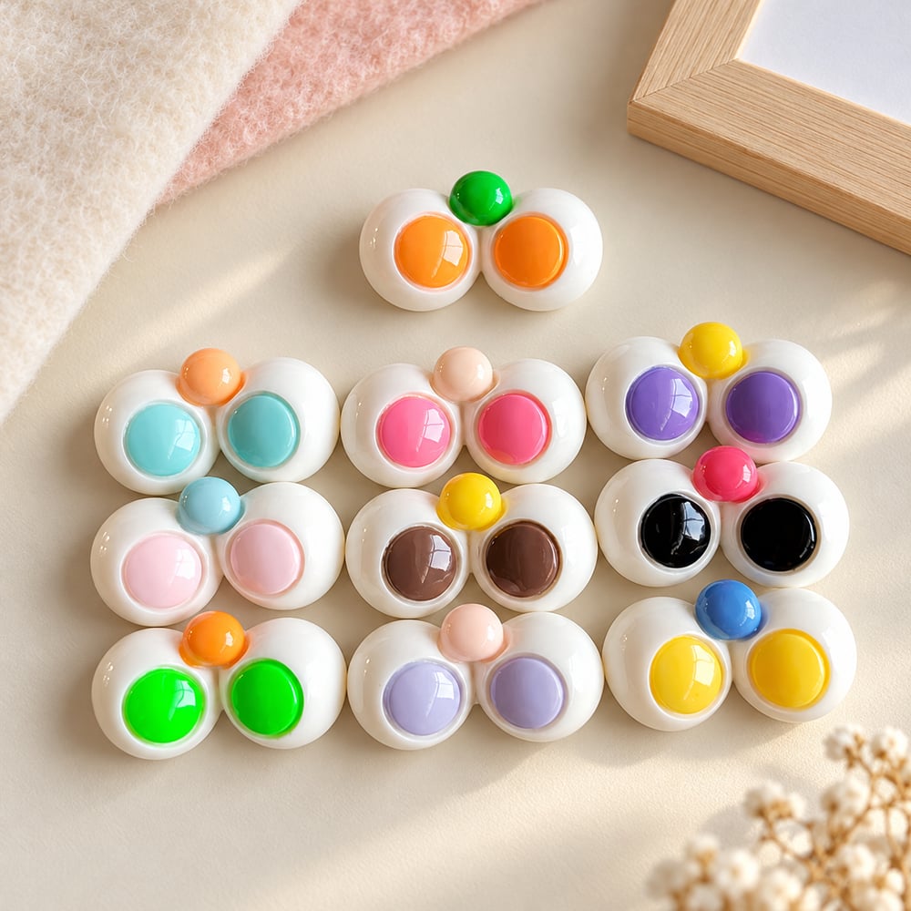 Colorful Cartoon Eye Resin Flatback Mix styled scene illustration, product code RW22135 thumbnail