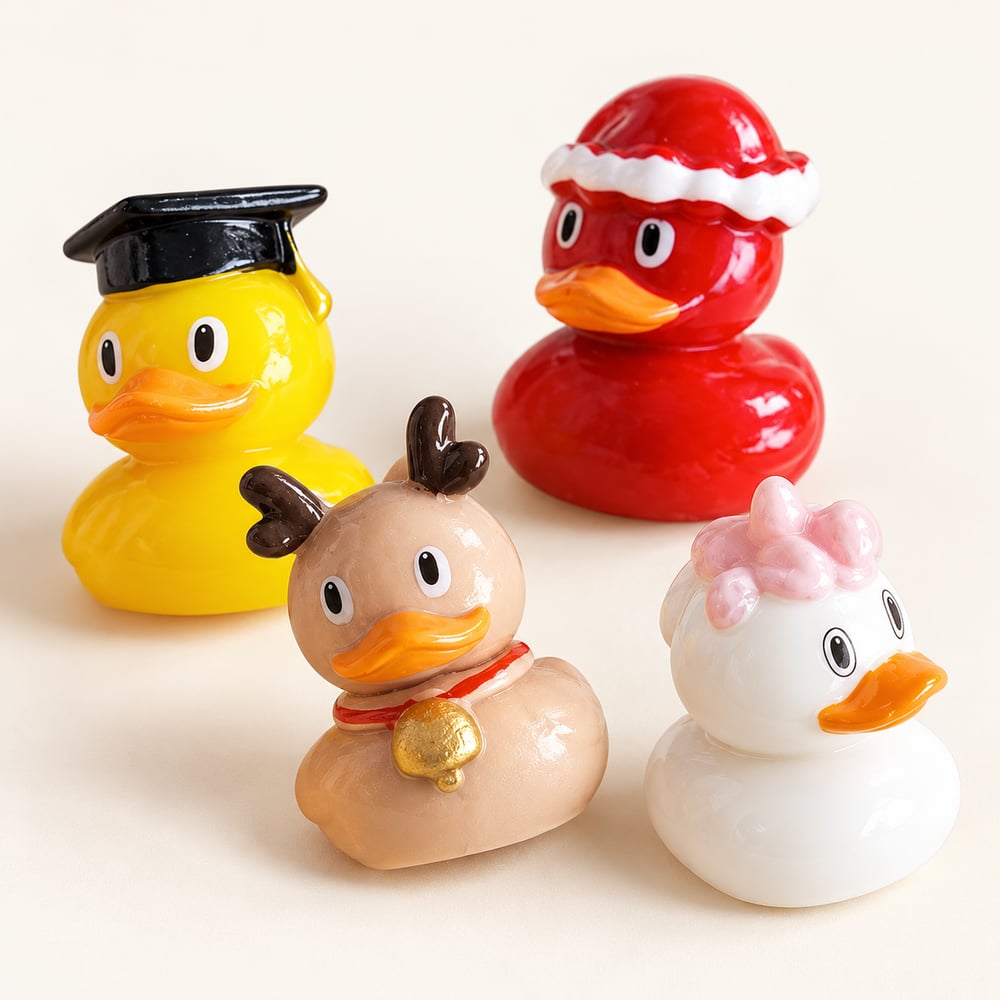 Mixed Mini Duck Resin Craft Figurines styled detail illustration, product code RW23379 thumbnail