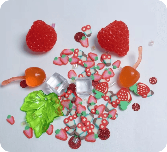 Strawberry Cherry Clay Slime Filler Mix assortment, product code SLM-RX488