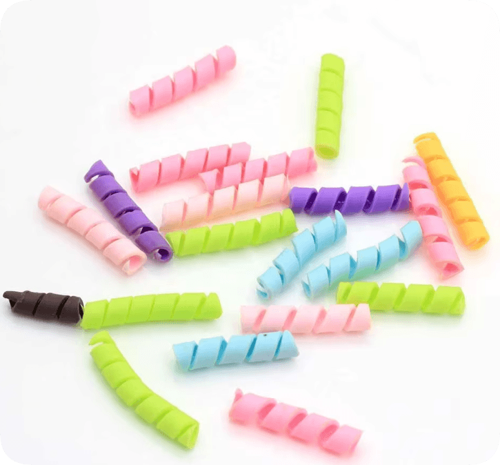 Pastel Twisted Polymer Clay Craft Decorations assortment, product code YX118