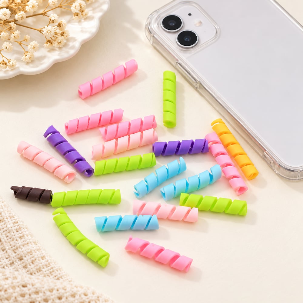 Pastel Twisted Polymer Clay Craft Decorations styled scene illustration, product code YX118 thumbnail