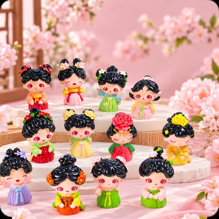 Flower Princess Resin Figurines: 12 Styles assortment, product code RW26856