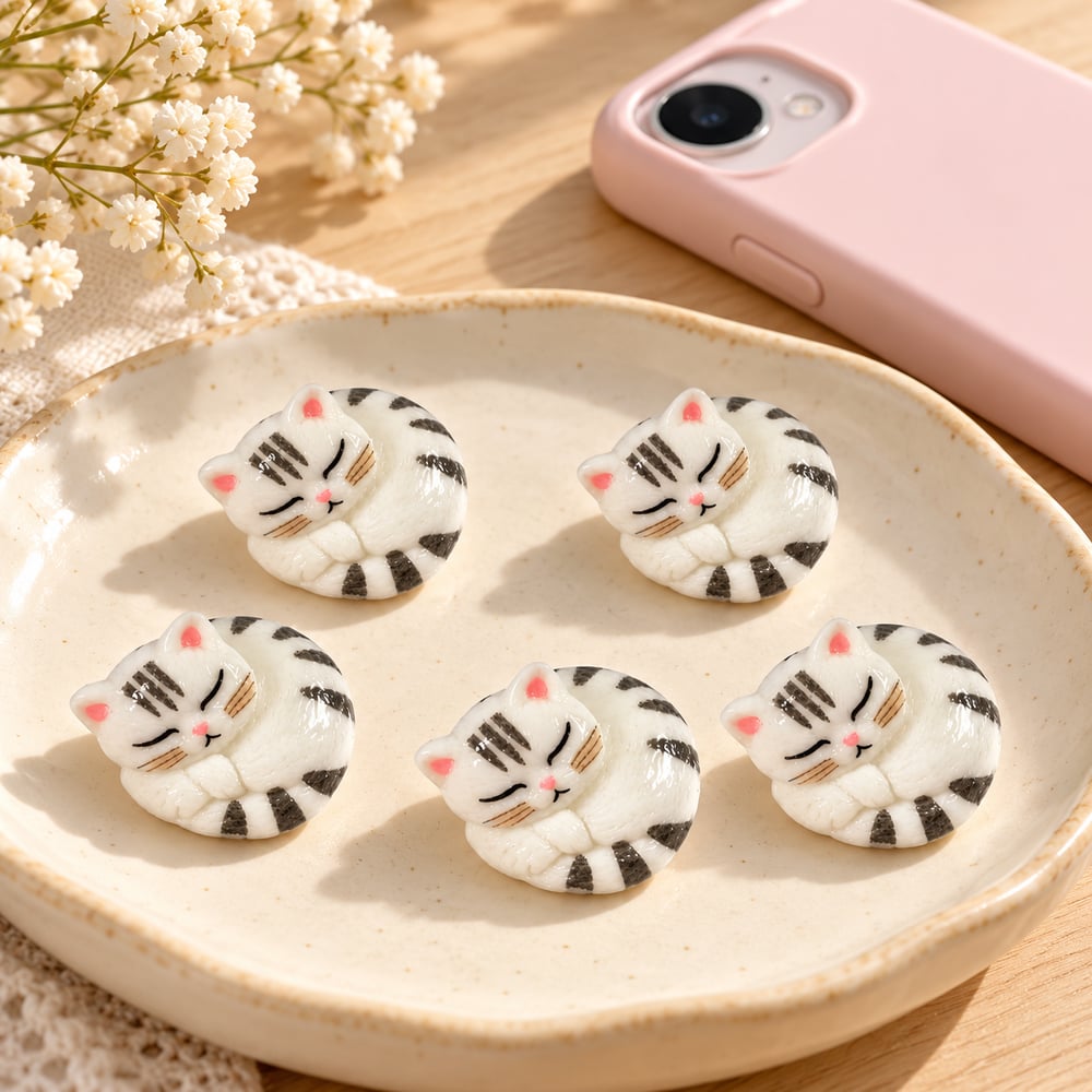 Sleeping Cat Resin Miniature Figurines styled scene illustration, product code RW26857 thumbnail