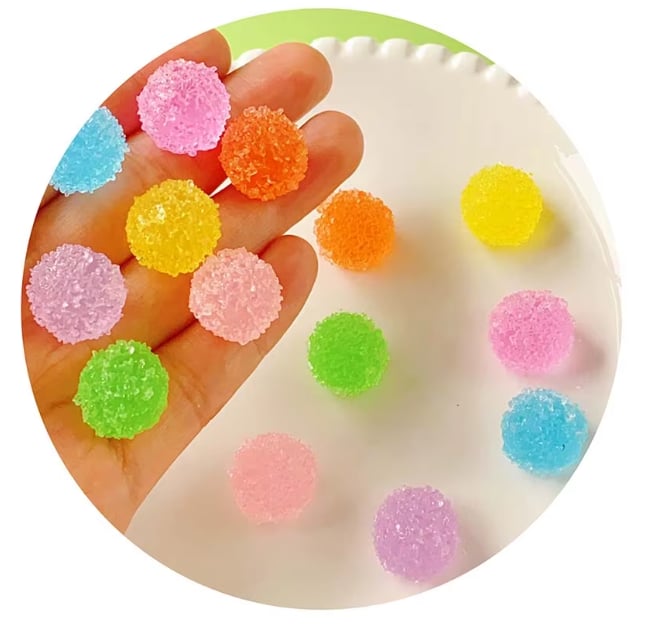 Sugar Candy Resin Flatback Cabochons assortment, product code RW340