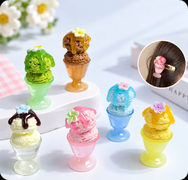 Ice Cream Sundae Resin Miniatures assortment, product code RW26802