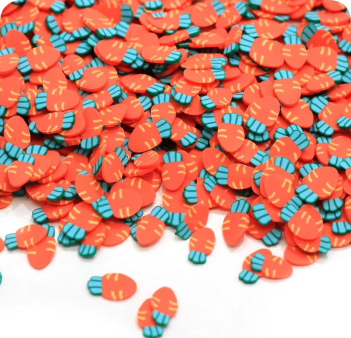 Carrot Polymer Clay Slices assortment, product code YX154