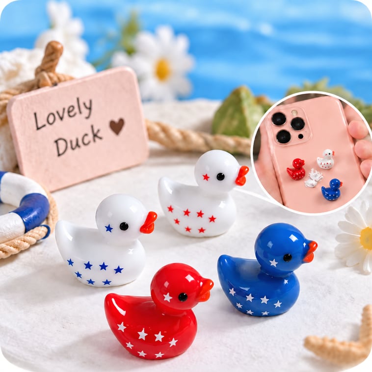 Star Pattern Duck Resin Miniatures assortment, product code RW26803