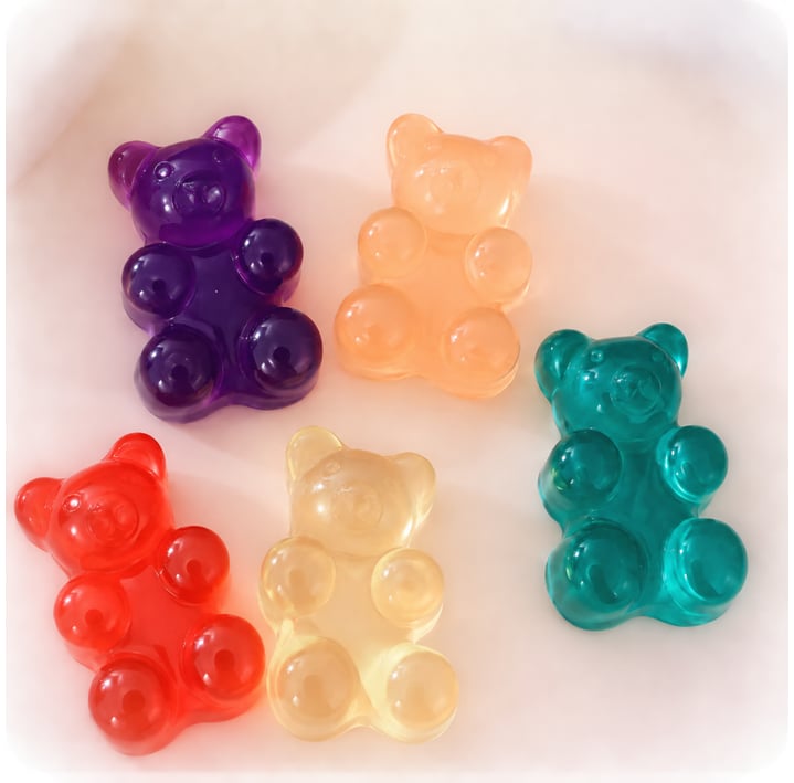 Large Transparent Gummy Bear Resin Cabochons assortment, product code RW00655