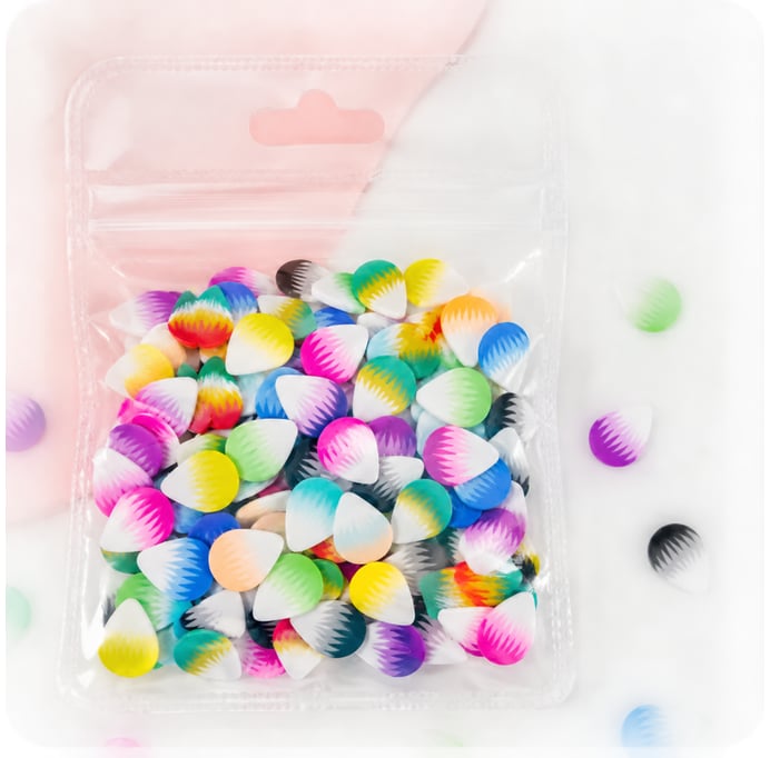 Colorful Shell Polymer Clay Sprinkles assortment, product code YX254