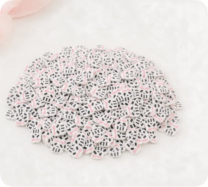 Bow Character Polymer Clay Sprinkles assortment, product code YX267