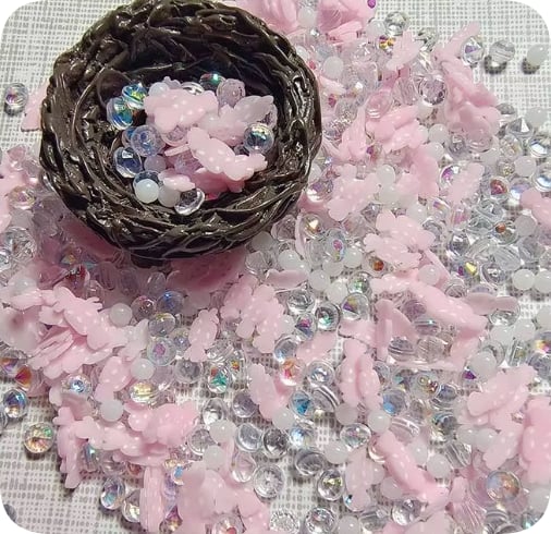Pink Candy Polymer Clay Decorative Filler Mix assortment, product code YX3224