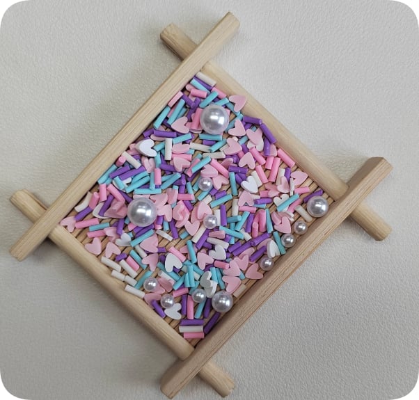 Heart Polymer Clay and Pearl Sprinkle Mix assortment, product code YX3920