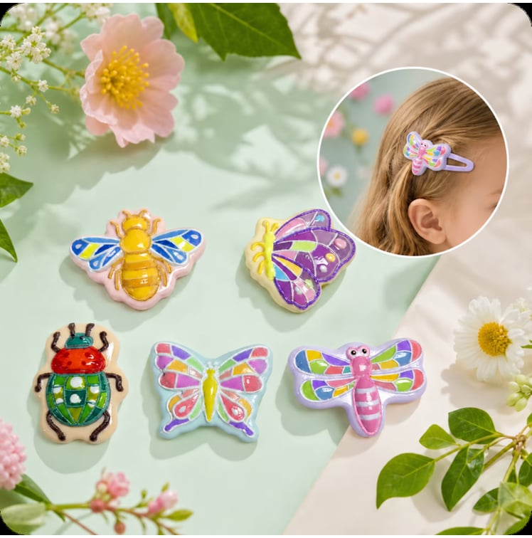 Colorful Insect Resin Cabochons assortment, product code RW26685