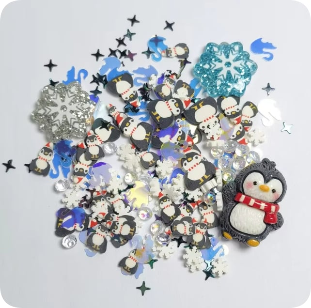 Penguin Winter Clay Decoration Mix assortment, product code SLM2054