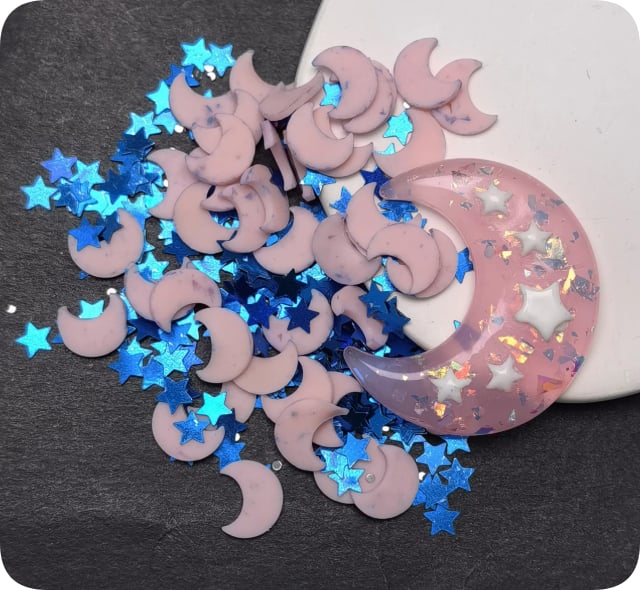Moon and Star Decorative Filler Mix supplied product reference, product code SLM10120