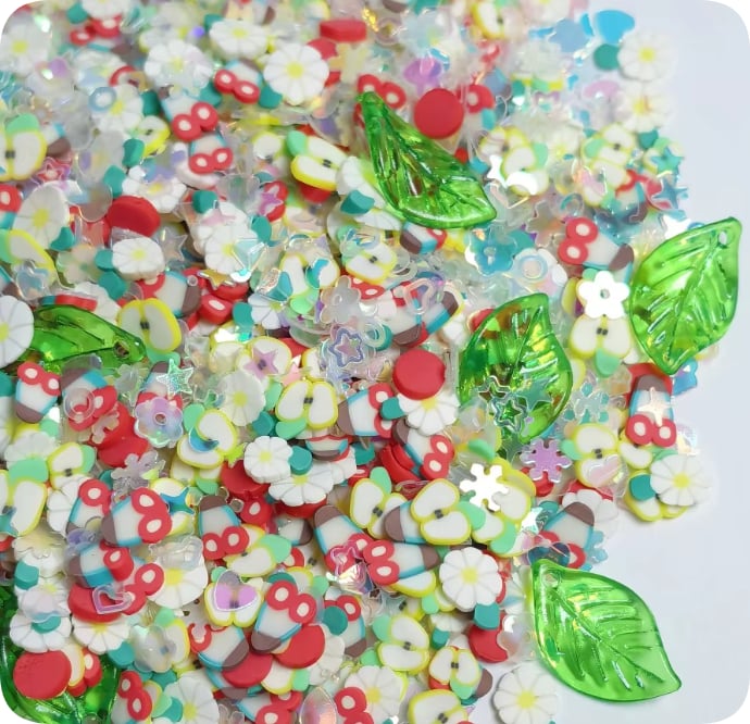Apple Daisy Mushroom Decorative Sprinkle Mix assortment, product code YX4158