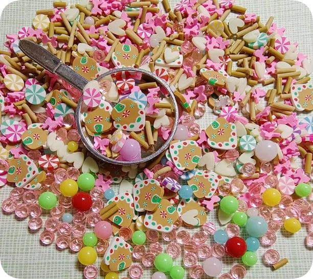 Christmas Polymer Clay Sprinkle Mix Assortment individual design YX3094, product code YX3092/YX3093/YX3094/YX3095 thumbnail