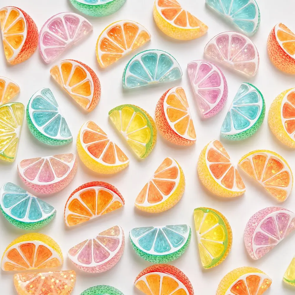 Citrus Slice Resin Charms wholesale, product code RW1775